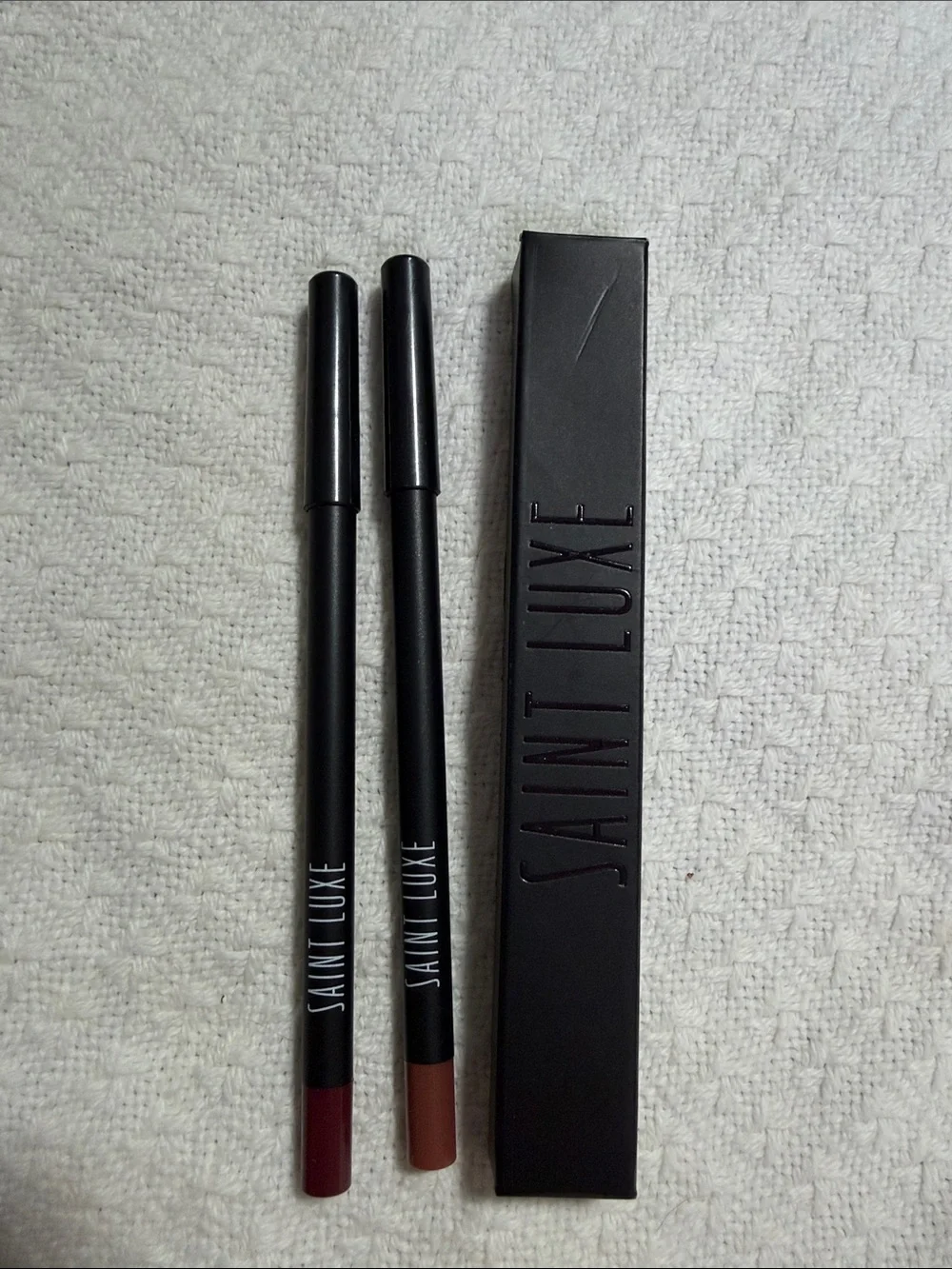 Women Makeup Lip Liner Pencil - Burgundy & Nude